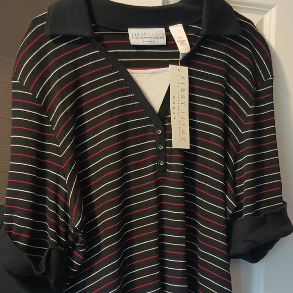 NWT Women's 2x Polo Shirt by Liz Claiborne Woman - Picture 1 of 3